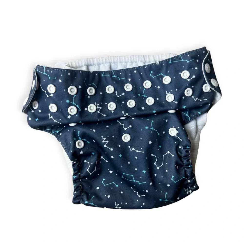 Mama Koala Cloth Diapers 2 Pack Celestial Stars Constellations Pocket Reusable